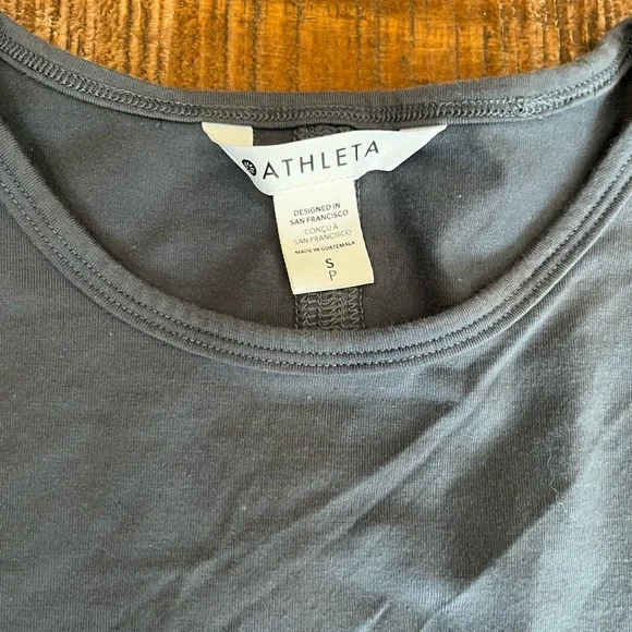 Athleta Gray Tee Shirt Mini Dress - Picture 3 of 3